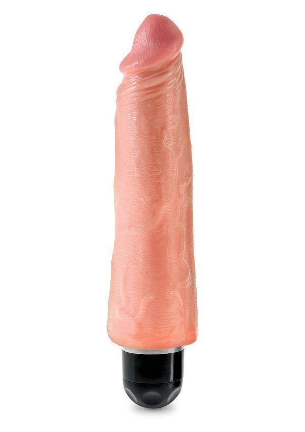 King Cock 8â Stiffy Dildo Vibrator